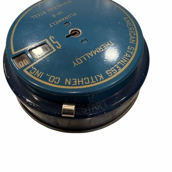 Vintage American Stainless Kitchen Co. Promotional Add-O-Bank with Key - Picture 3 of 7